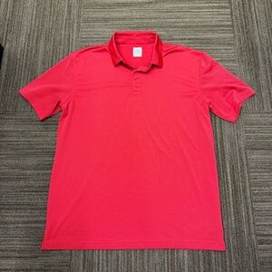 Callaway Vibrant Red Polo Shirt Collared Golf Preppy